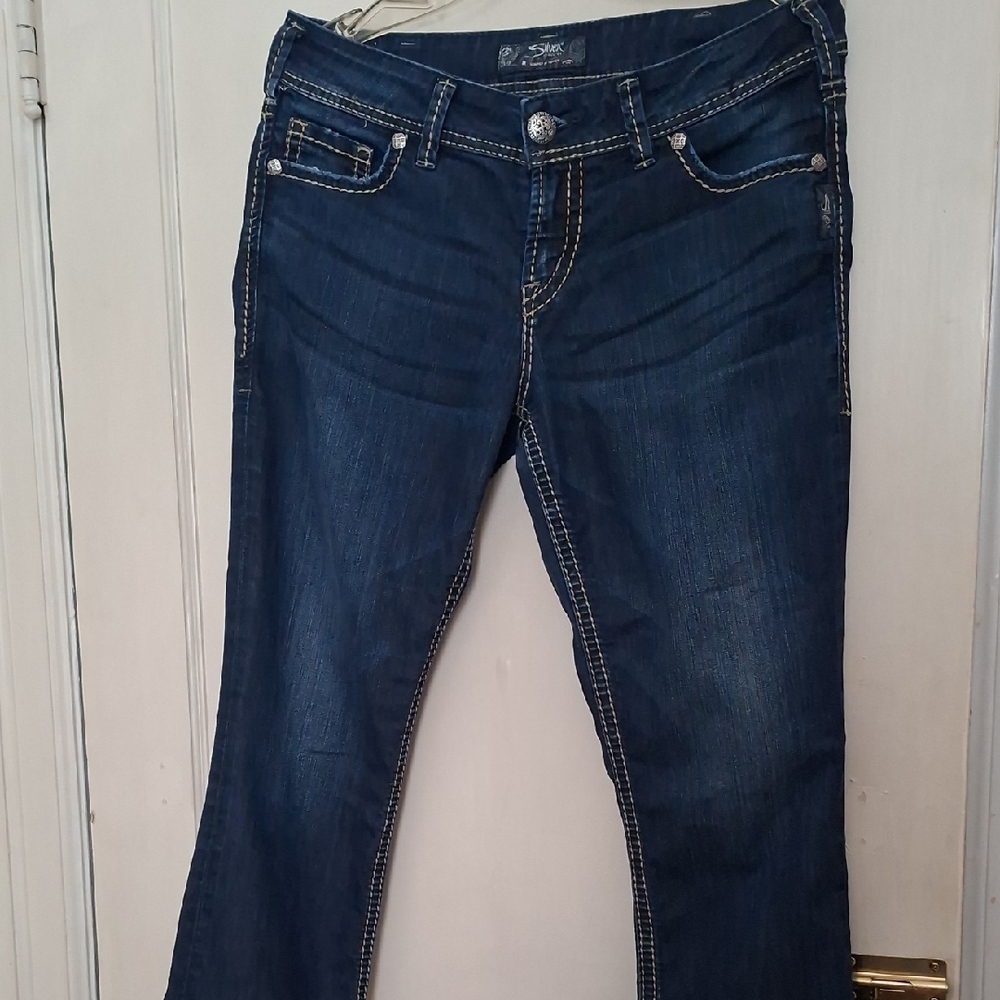 Silver Jeans Women's‎ Dark Blue Boot Cut Jeans
